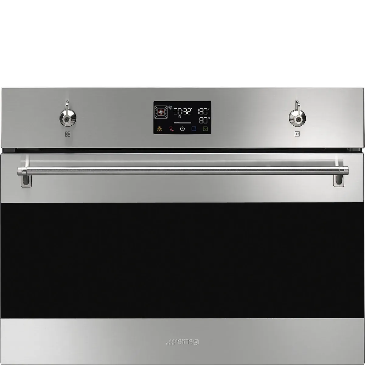 Компактные духовые шкафы Smeg Classica с паром и СВЧ