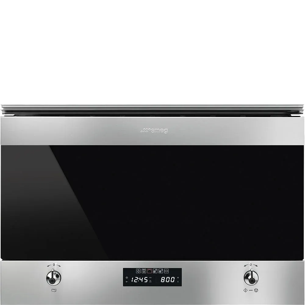Встраиваемая микроволновая печь Smeg MP322X1 без поворотного стола